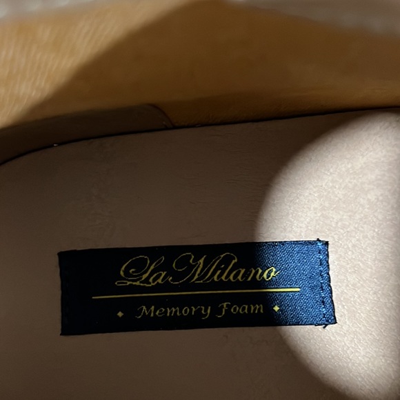 LaMilano Cognac Burnished Leather Double Monk Strap Cap Toe Boots - Picture 6 of 9